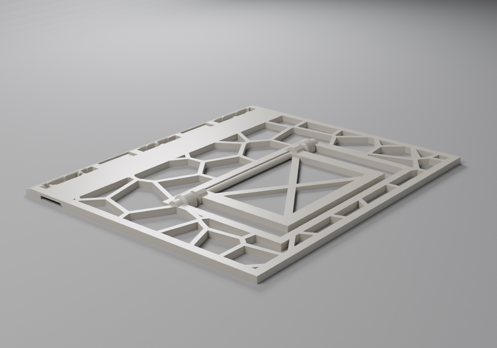 The same stand folded - a flat slab